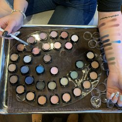 Midtown Salon - Trying out some new shades from our eye shadow palettes
