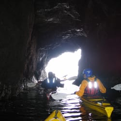 Eskape Sea Kayaking - Sea Cave class in Mendocino.