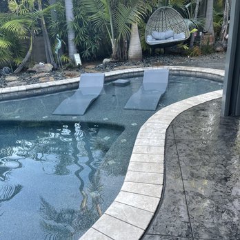 MSN Pool Plastering - Coping and stamp - Landscaping Near Me - Whittier, California