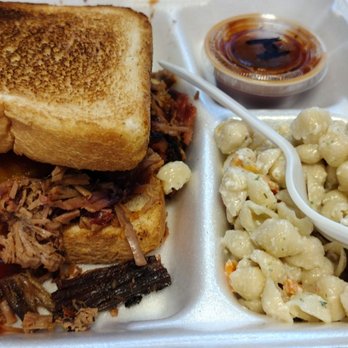 Catch The Smoke BBQ - Brisket sandwich and pasta salad! Wonderful flavor! - Food Trucks Near Me - Del City, Oklahoma Catch The Smoke BBQ - Brisket sandwich and pasta salad! Wonderful flavor! - Food Trucks Near Me - Del City, Oklahoma
