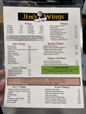 Menu photo 1 Jim's Wings Fort Collins, CO Menu photo 1 Jim's Wings Fort Collins, CO