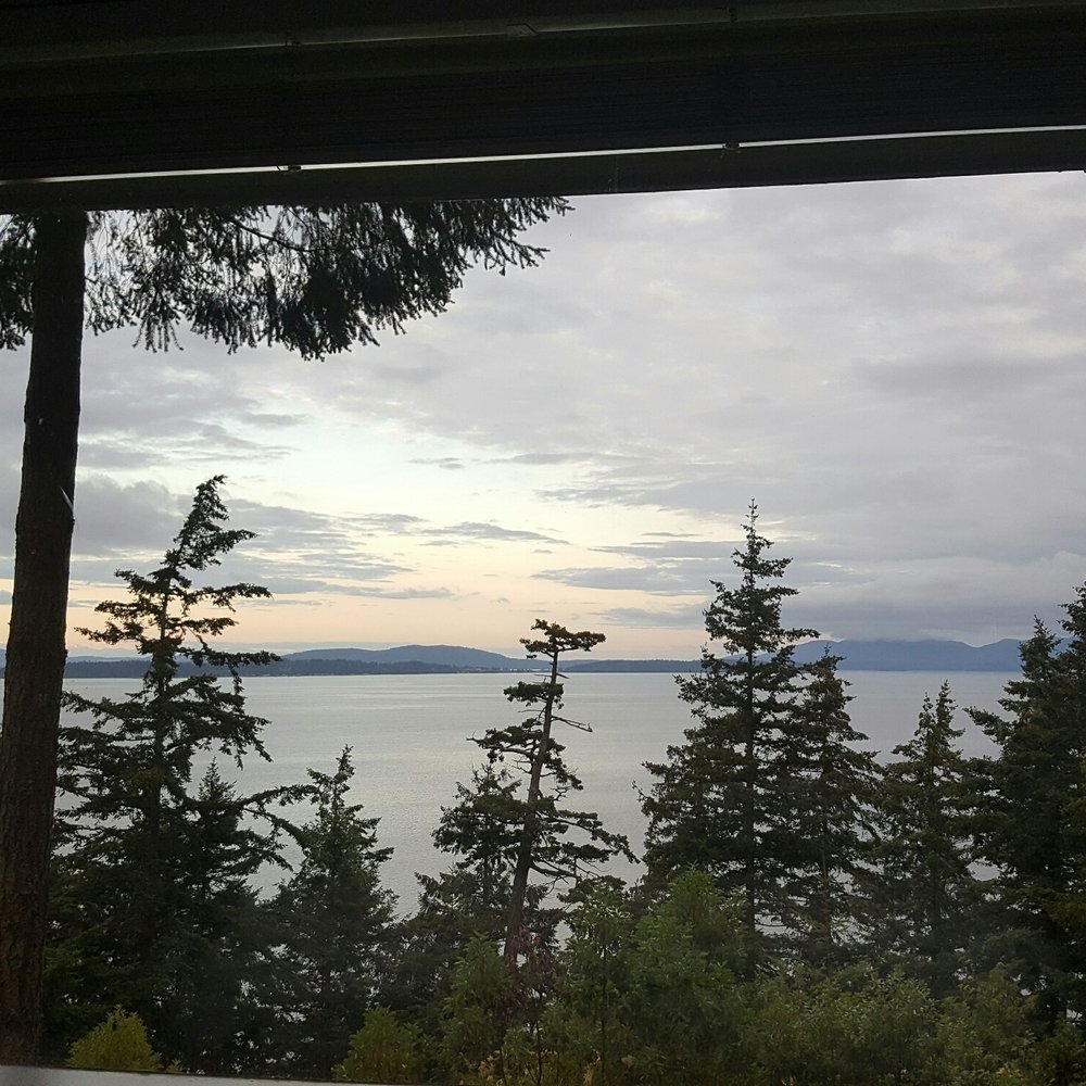 Chuckanut Cabins - Another view outside the bedroom window--sunrise - Guest Houses Near Me - Bow, Washington Chuckanut Cabins - Another view outside the bedroom window--sunrise - Guest Houses Near Me - Bow, Washington
