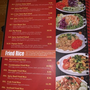 Boonsee Thai Kitchen - Norco - Menu - Thai Near Me - Norco, California