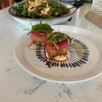 Vista - Tuna tataki bites and shishito peppers - Bars Near Me - Hermosa Beach, California