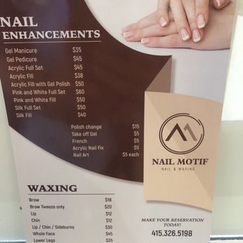 Nail Motif - Price list for services - Nail Salons Near Me - Mill Valley, California Nail Motif - Price list for services - Nail Salons Near Me - Mill Valley, California