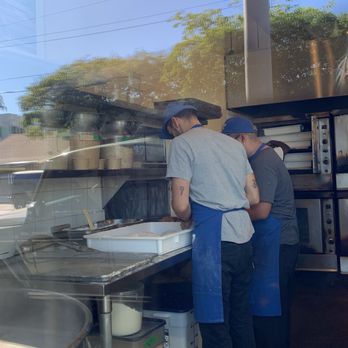 Courage Bagels - One of the many prep stations inside - Bagels Near Me - Los Angeles, California Courage Bagels - One of the many prep stations inside - Bagels Near Me - Los Angeles, California