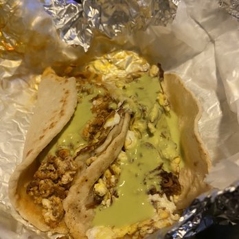 Tacos La Bala - Breakfast (chorizo & machacado) - Mexican Near Me - Houston, Texas Tacos La Bala - Breakfast (chorizo & machacado) - Mexican Near Me - Houston, Texas