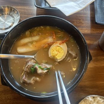 Dasom - #1 lunch special. Beef short rib soup. Very delicious. - Korean Near Me - Los Angeles, California