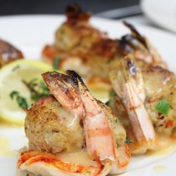 Maria's Mediterranean - Stuffed shrimp with lump crab meat