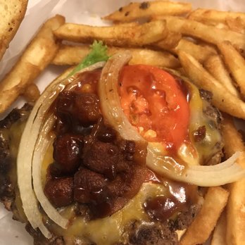 The Draft Bar & Grille - Bbq burger with no onion ring added and wife's Frisco that wasn't grilled as stated in menu. This was a to go order and opened at home. - Sports Bars Near Me - Liberty Township, Ohio The Draft Bar & Grille - Bbq burger with no onion ring added and wife's Frisco that wasn't grilled as stated in menu. This was a to go order and opened at home. - Sports Bars Near Me - Liberty Township, Ohio