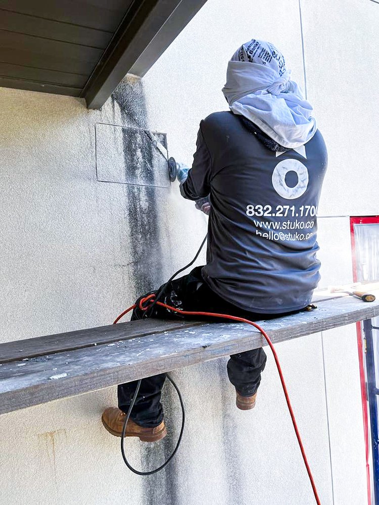 Slide of Stuko Application and Repair