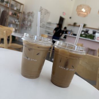 Casa De Otay - Iced Salted Maple Latte w/ oat milk & Iced Olla - both really good! - Coffee & Tea Near Me - Chula Vista, California Casa De Otay - Iced Salted Maple Latte w/ oat milk & Iced Olla - both really good! - Coffee & Tea Near Me - Chula Vista, California