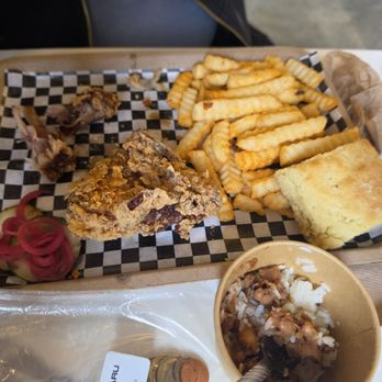 Baby Bear Biscuits - Fried Chicken,  fries, biscuit & beans & rice - Southern Near Me - San Luis Obispo, California