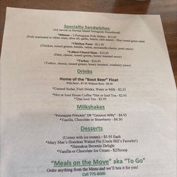 Honokaa Cafe - Menu