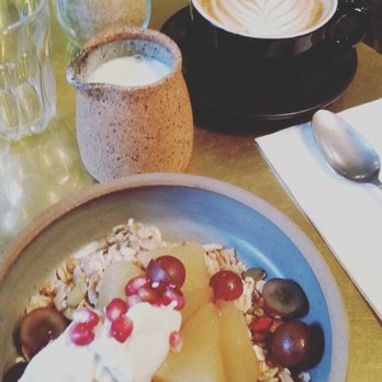 Mocan & Green Grout - Pomegranate labneh with grape granola - Cafes Near Me - Canberra, ACT Mocan & Green Grout - Pomegranate labneh with grape granola - Cafes Near Me - Canberra, ACT