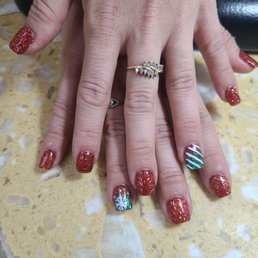 Vickie is so talented and patient! She always does such a beautiful job with my nails! Vickie is so talented and patient! She always does such a beautiful job with my nails!