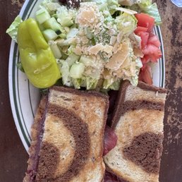 Reuben sandwich & Caesar salad