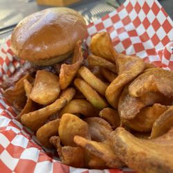 The Ranch House - Burger with spiral fries