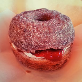 Rose - Cinnamon sugar croinut w/ strawberry jelly + whip - Donuts Near Me - Temple City, California Rose - Cinnamon sugar croinut w/ strawberry jelly + whip - Donuts Near Me - Temple City, California