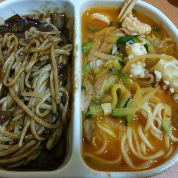 Lai Lai - Half jjajangmyun and half jjambong! Sooooo good!! - Chinese Near Me - Niles, Illinois