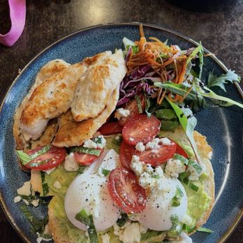 Cooks Cafe - smashed avocado with chicken. - Restaurants Near Me - Canterbury, NSW Cooks Cafe - smashed avocado with chicken. - Restaurants Near Me - Canterbury, NSW