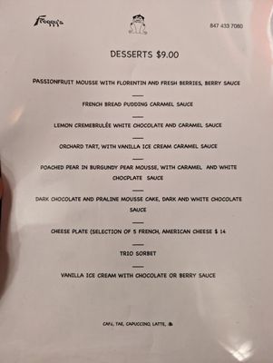 Menu photo 1 Froggy's French Cafe Highwood, IL Menu photo 1 Froggy's French Cafe Highwood, IL