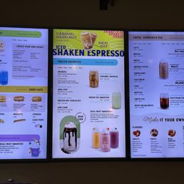 Menu board Menu board