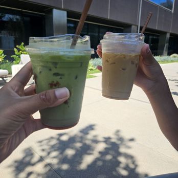 Wall Writers Coffee - Enjoying our drink outside in the shade - Coffee & Tea Near Me - Irvine, California Wall Writers Coffee - Enjoying our drink outside in the shade - Coffee & Tea Near Me - Irvine, California
