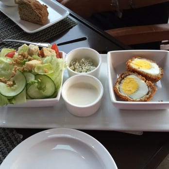 Cedric's Tavern - Cedric's Tavern Salad (the Scotch Egg was interesting and yummy) - Pubs Near Me - Asheville, North Carolina Cedric's Tavern - Cedric's Tavern Salad (the Scotch Egg was interesting and yummy) - Pubs Near Me - Asheville, North Carolina