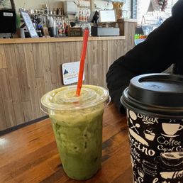 Chaga Matcha on ice!