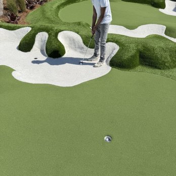 PopStroke - No real sand, just colored turf but thicker - Mini Golf Near Me - Daytona Beach, Florida