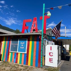 Huff N’ Puff Drive In - Great ice cream and a good selection of food. Just what you need after a long day of hiking.