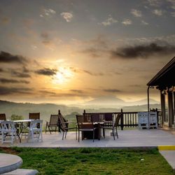 Vineyard Hoppers - The Cottage deck at sunrise