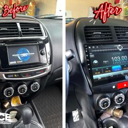 Splice Installations - This radio/back-up camera upgrade was done on a 2015 Mitsubishi Outlander.