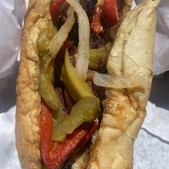 Dom's Sausage - Steak Tip sandwich with onions and peppers - Meat Shops Near Me - Malden, Massachusetts Dom's Sausage - Steak Tip sandwich with onions and peppers - Meat Shops Near Me - Malden, Massachusetts