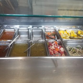 Tijuana tacos - Salsa Bar - Tacos Near Me - Pomona, California