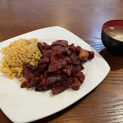China House - Boneless ribs with pork fried rice and wonton soup