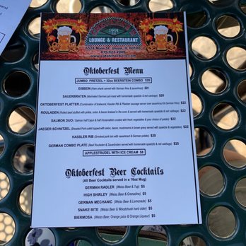 Checkers II - Octoberfest menu - German Near Me - Union, Illinois Checkers II - Octoberfest menu - German Near Me - Union, Illinois
