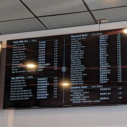 Bubblecup Tea Zone - Menu