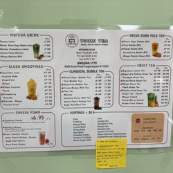 Yoomi Tea - Menu 7/25