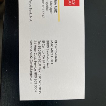 Wells Fargo - Prejudice, incompetent manager, be advised. - Banks & Credit Unions Near Me - El Cerrito, California Wells Fargo - Prejudice, incompetent manager, be advised. - Banks & Credit Unions Near Me - El Cerrito, California