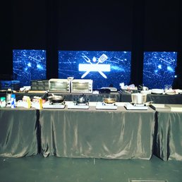 This is the company setting up at One Community Church for Man Chef