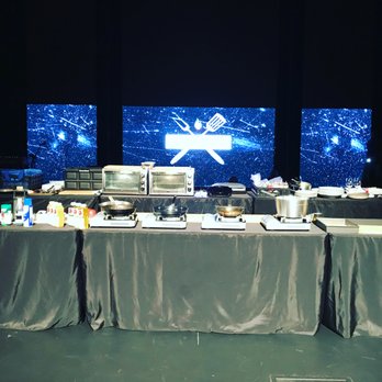 Chef Nic Catering - This is the company setting up at One Community Church for Man Chef - Caterers Near Me - Frisco, Texas