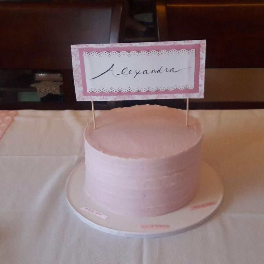 Simple, but beautiful baby shower cake. The awesome banner Jamie made. Can't forget DELICIOUS!! Simple, but beautiful baby shower cake. The awesome banner Jamie made. Can't forget DELICIOUS!!