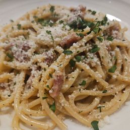 Cacio e Pepe with pancetta