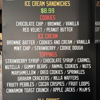 Cuzzo's The Sandwich Joint - Ice cream sandwich menu. - Sandwiches Near Me - Camarillo, California Cuzzo's The Sandwich Joint - Ice cream sandwich menu. - Sandwiches Near Me - Camarillo, California
