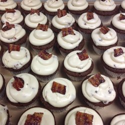 Extra Special Touch Bakery - Bourbon, Maple Bacon Creamcheese cupcakes-YUMM!