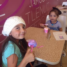My girls enjoying Cotton Candy Ice Cream! And they didn't want to share with me....