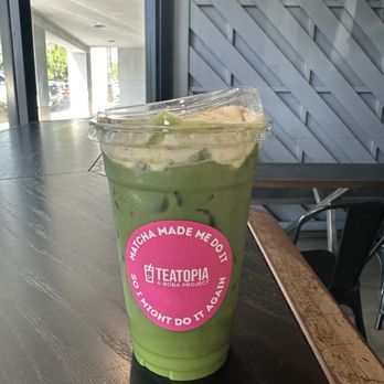 Teatopia - Banana Cream Matcha Latte - Coffee & Tea Near Me - Brea, California