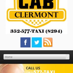 Clermont Yellow Cab - Our mobile friendly website